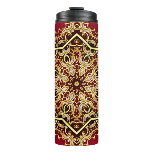 Bild Hintergrund mit Perle und Gold( Thermosbecher (Vorderseite)
