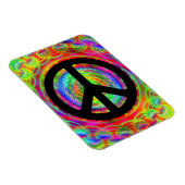 Bild hinzufügen mit dem schwarzen Friedenssymbol Magnet (Rechte Seite)