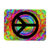 Bild hinzufügen mit dem schwarzen Friedenssymbol Magnet (Horizontal)