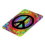 Bild hinzufügen mit dem schwarzen Friedenssymbol Magnet (Linke Seite)