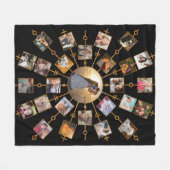 Bild-hübsches schwarzes Gold der Fleecedecke (Vorderseite (Horizontal))