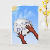 Bild - Inspiriert und gefördert -1 Karte (Gelbe Blume)