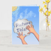 Bild - Inspiriert und gefördert -2 Karte (Gelbe Blume)