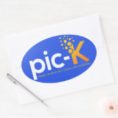 Bild-K-Stickers Ovaler Aufkleber (Umschlag)