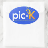 Bild-K-Stickers Ovaler Aufkleber (Tasche)