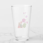 Bild Lotus, Braut und Bräutigam Glas (Rückseite)