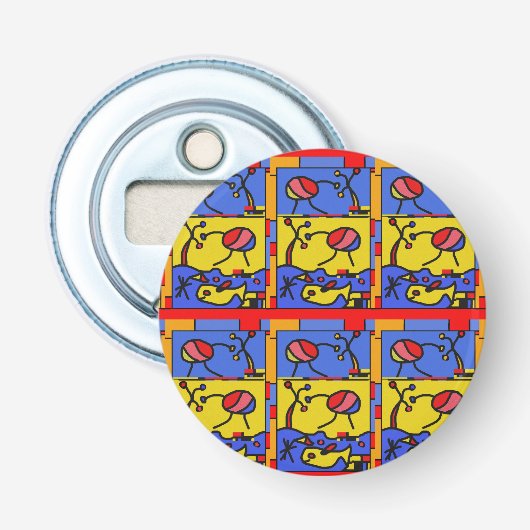 Bild mit der modernen Fischkunst Flaschenöffner (Vorderseite)