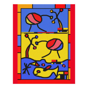 Bild mit der modernen Fischkunst Fotodruck