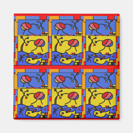 Bild mit der modernen Fischkunst Magnet