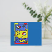 Bild mit der modernen Fischkunst Postkarte (Stehend Vorderseite)