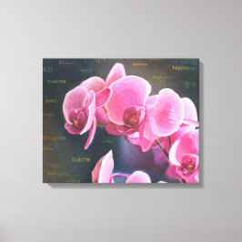 Bild mit Orchidee Leinwanddruck
