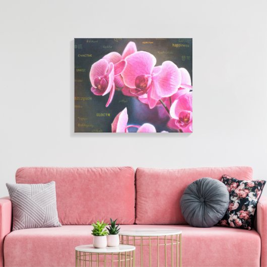 Bild mit Orchidee Leinwanddruck (Insitu (Wohnzimmer))