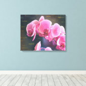 Bild mit Orchidee Leinwanddruck (Insitu (Holzboden))