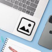 Bild nicht gefunden aufkleber (Laptop mit iPhone)