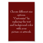 Bild oder Kunstwerk hinzufügen, erstellen Sie es a Fotodruck (Vorne)