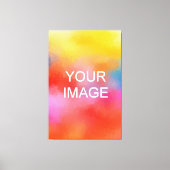 Bild oder Logo eines benutzerdefinierten Fotos, gr Leinwanddruck (Vorderseite)