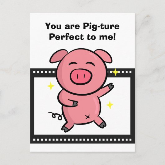 Bild perfekt für eine rosa Pigmentpositur für die  Postkarte (Vorderseite)