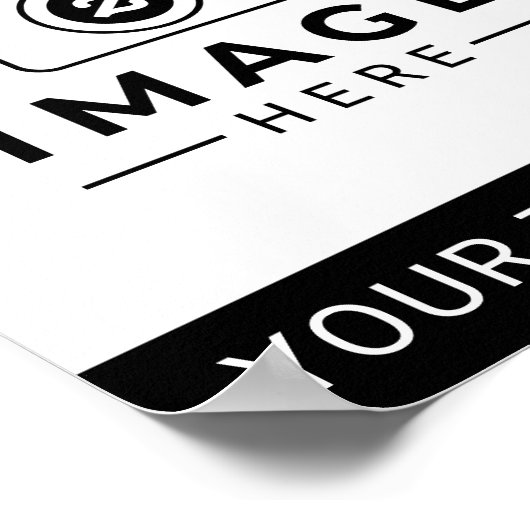 Bild plus Text Poster (Ecke)