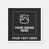 Bild plus Text Serviette (Vorderseite)