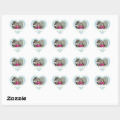 Bild: Polka-dot Herz: Save the Date Stickers (Blatt)