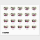 Bild: Polka-dot Herz: Save the Date Stickers (Blatt)