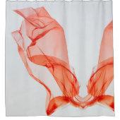 Bild Rot und Weiß Duschvorhang (Vorderseite)