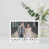 Bild Save the Date Postkarte, Foto Weiße Grenze Postkarte (Stehend Vorderseite)