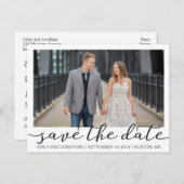 Bild Save the Date Postkarte, Foto Weiße Grenze Postkarte (Vorne/Hinten)