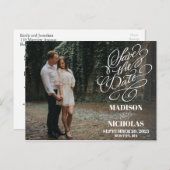 Bild Save the Date Postkarte, Single Foto Postkarte (Vorne/Hinten)