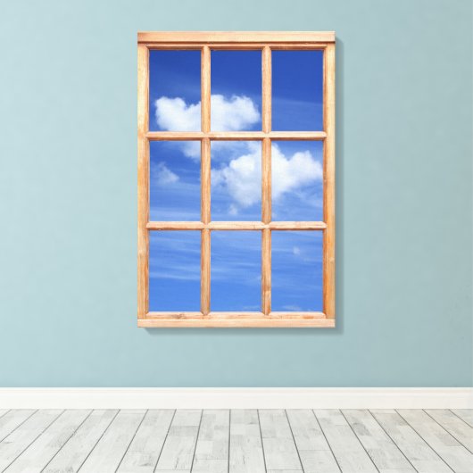 Bild "Sky and Clouds 3D-Effekt" Leinwanddruck (Insitu (Holzboden))