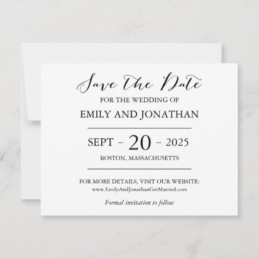 Bild Speichern Sie die Kartenlandschaft, rustikal Save The Date (Rückseite)