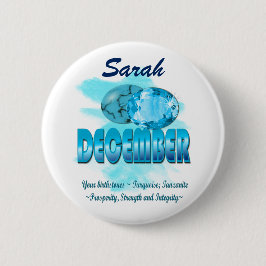 Bild und Bedeutung Dezembers Birthstone Button