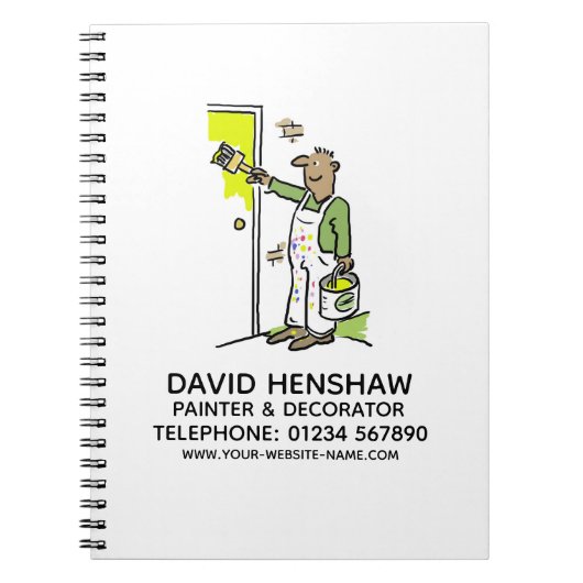 Bild und Dekorator für Notebook Notizblock (Vorderseite)