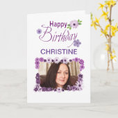 Bild und Name hinzufügen, Geburtstagskarte Karte (Gelbe Blume)