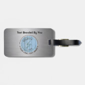 Bild und Text anpassen | Doppelseitige Gepäckmarke Gepäckanhänger (Rückseite horizontal)