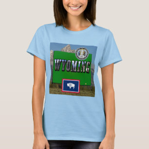 Bild und Text, Karte, Flag & Staat Siegel T-Shirt
