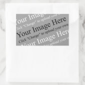 Bild- und Textaufkleber Rechteckiger Aufkleber (Tasche)