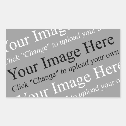 Bild- und Textaufkleber Rechteckiger Aufkleber (Vorderseite)