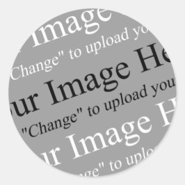 Bild- und Textaufkleber Runder Aufkleber