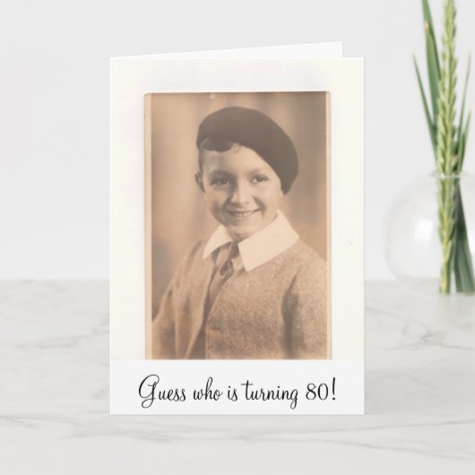 Bild, Vermutung, die 80 dreht! Einladung (Vorderseite)