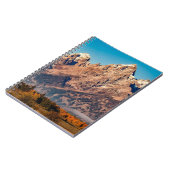 Bild vom Rocky Mountain auf Notebook Notizblock (Linke Seite)