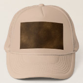 Bild von Brown-Leder Truckerkappe (Vorderseite)