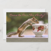 Bild von Chipmunk mit ChinaTeacup Einladung (Vorderseite)