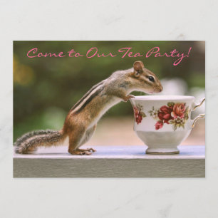 Bild von Chipmunk mit ChinaTeacup Einladung
