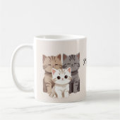 Bild von drei Katzen, Zwillinge, Kaffeetasse (Links)