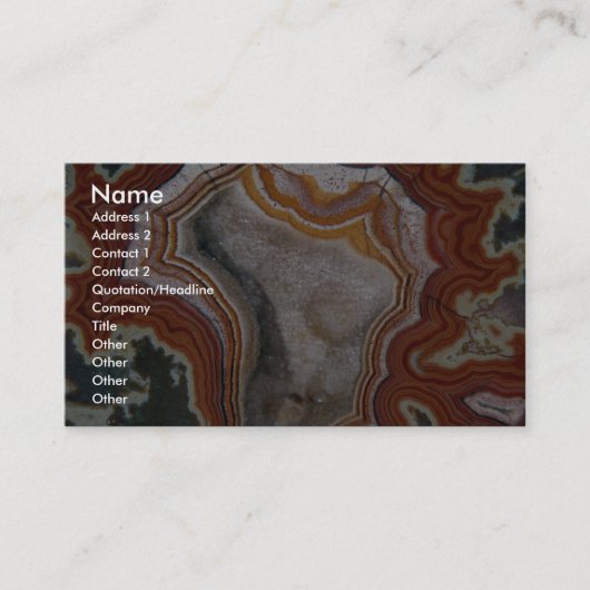 Bild von Dryhead Achat Visitenkarte (Vorderseite)