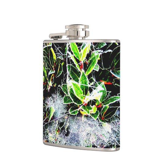 Bild von frostbedeckten Heiligen und Beeren  Flachmann (Links)