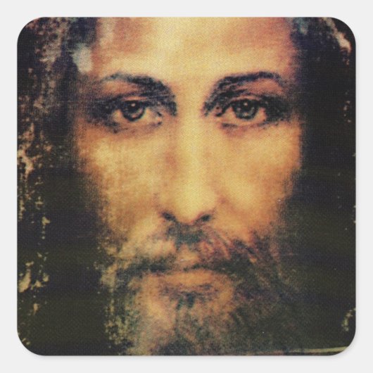 Bild von Jesus Christus Sticker (Vorderseite)