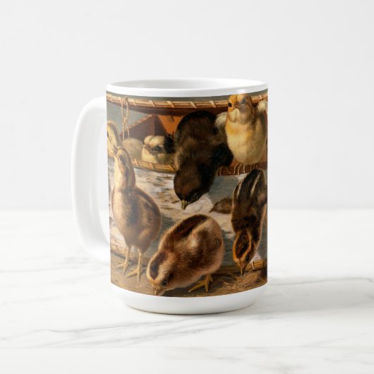 Bild von Landvögeln - Baby Chicks Kaffeetasse (Vorderseite Links)