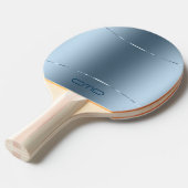 Bild von metallischem Blau - rostfreier Stahl Look Tischtennis Schläger (Vorderseite)